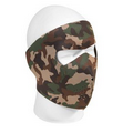 Reversible Woodland Camo/Black Neoprene Face Mask